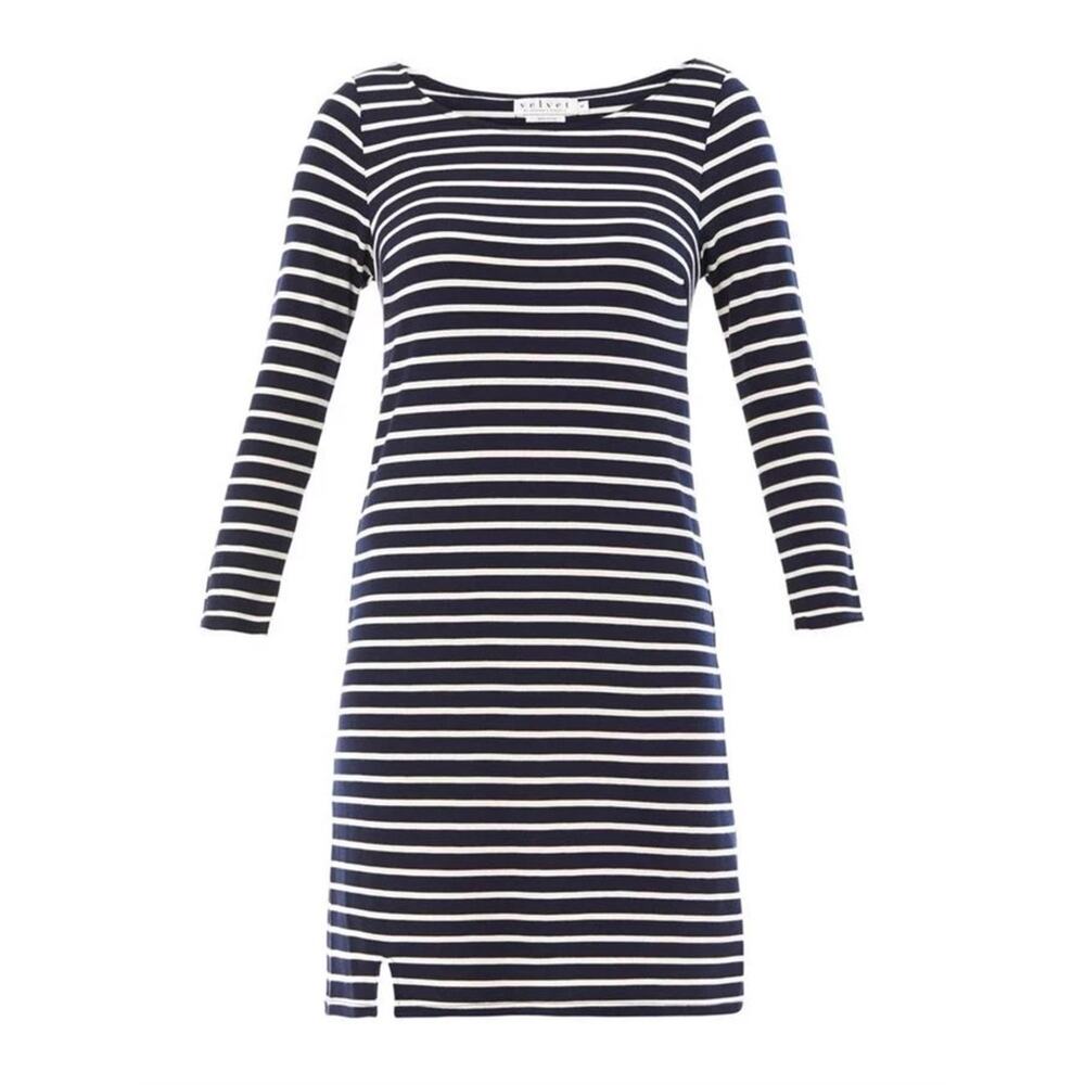 velvet by GRAHAM & SPENCER Yennie Ponti Stripe Shift Dress